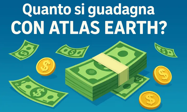 quanto si guadagna con atlas earth?