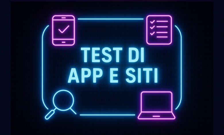 test di app e siti
