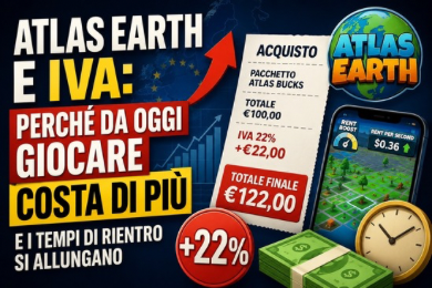 Atlas Earth e IVA: Perché da oggi giocare costa di più (e i tempi di rientro si allungano) atlas earth vs gomining